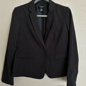Liz Claiborne Petite Charcoal Heather Blazer – Size 4P (NWT)